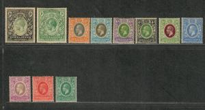 Somaliland Protectorate Sc#64-75 M/H/F-VF, Partial Set, Cv. $88.25