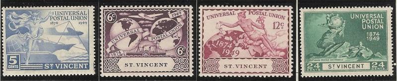 St. Vincent UPU Mnh S.C 170 - 173