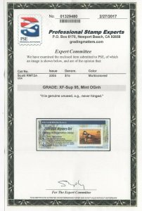 #RW72A Graded XF-Sup 95 Mint OG NH w/PSE Cert. SMQ $75 (JH 8/13)