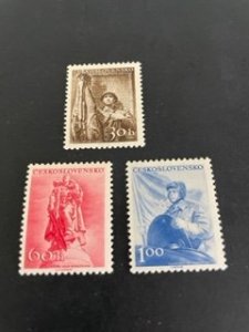 Czechoslovakia sc 744-746 MLH comp set