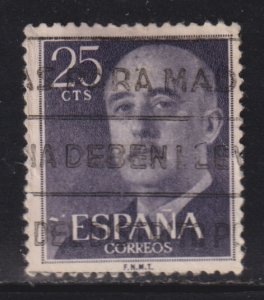 Spain 818 General Francisco Franco 1954