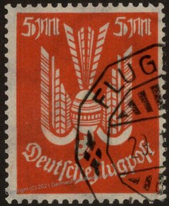 Germany 1923 Weimar Mi263 Airmail Dove Inflation Expertized 5 Mark Used 103767