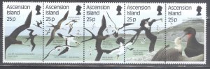 Ascension Island #430 a-e (strip 5 stamps) MNH Frigate Birds