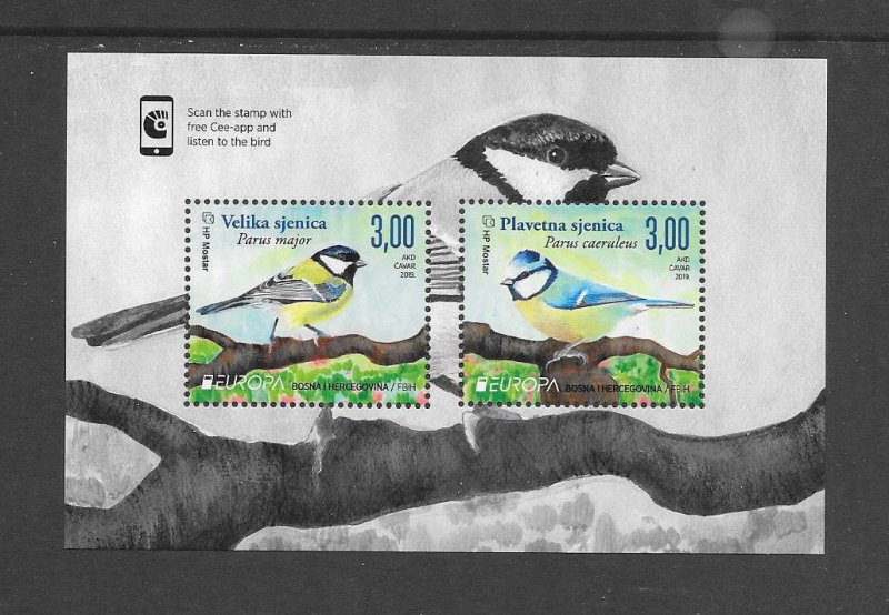 BIRDS - BOSNIA #388c (CROAT)  MNH