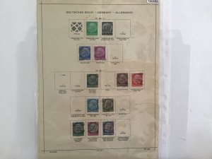 Germany 1932-34  used and mounted mint stamps pages R30241