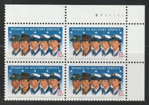 USA, stamp, scott#3174,  mint, never, hinged, Plate block, B-111111,