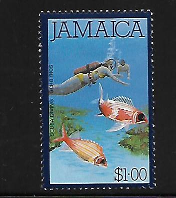 JAMAICA, 480, MINT HINGED, SCUBA DIVING