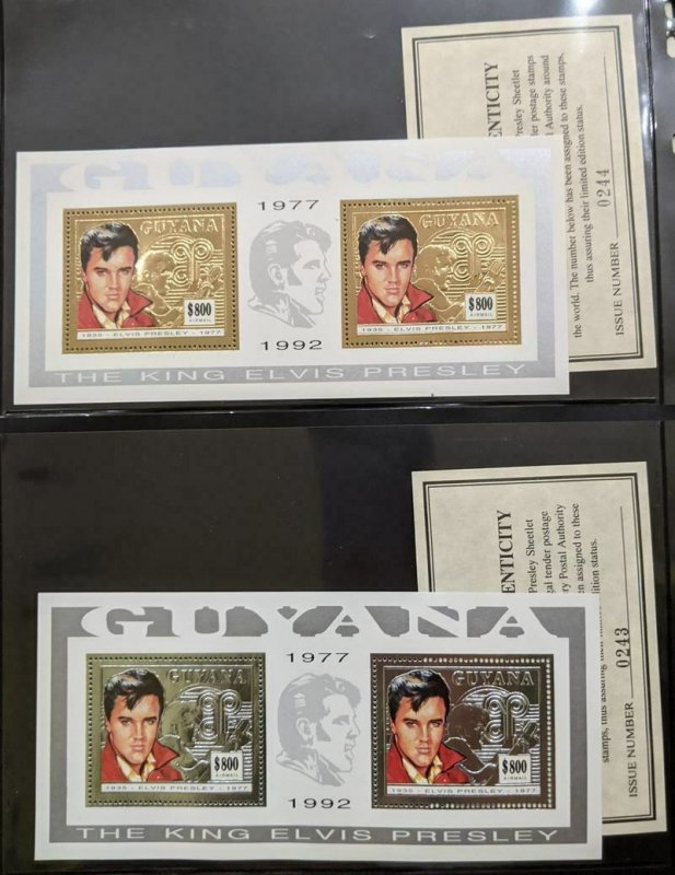 EDW1949SELL : ST VINCENT Beautiful collection of Elvis Presley Topical.