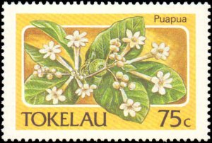 Tokelau #138-143, Complete Set(6), 1987, Flowers, Never Hinged