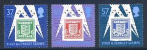 Guernsey 1990 Stamps Anniversary set SG517/519 Unmounted mint