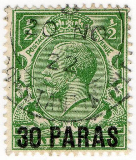 (I.B) Lebanon Postal : British Levant 30pa on ½d OP