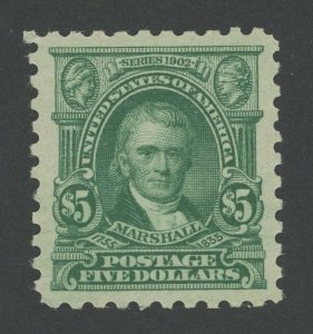 USA 480 - 5 Dollar Marshall Perf 10 - PSAG Graded Superb 98 Mint OGnh Cert