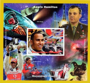 MOZAMBIQUE 2007 Lewis Hamilton/Ayrton Senna/DOGS History of XXI Century S/S