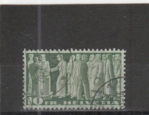 Switzerland  Scott#  244  Used  (1938 First Federal Pact)