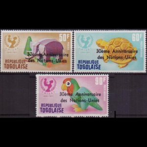 TOGO 1975 - Scott# 918+C263-4 Toys Opt. Set of 3 LH
