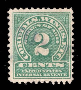 MOMEN: US STAMPS #RE31 REVENUE WINES P11 USED LOT #95265*
