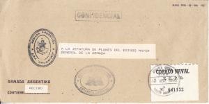 Argentina  Larger Naval Cover - Confidential Markings