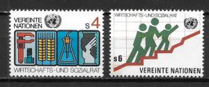 UN Vienna 15-16 ECOSOC set MNH