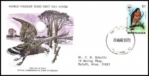 Grenada 854 Bird Typed FDC