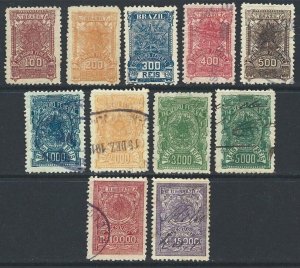 Brazil 1905 Revenue Selection Mixed Mint and Used. Forbin #153/164-