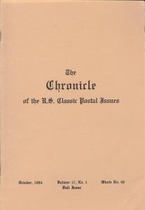 The Chronicle of the U.S. Classic Issues, Chronicle No. 48