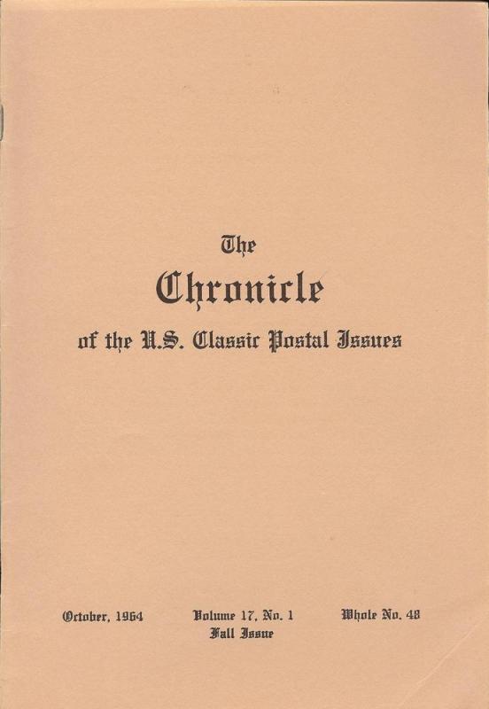 The Chronicle of the U.S. Classic Issues, Chronicle No. 48