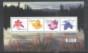 Canada #2194 Flowers SS (4) MNH CV$9.25