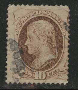 USA Scott 150 used 1870 10c stamp