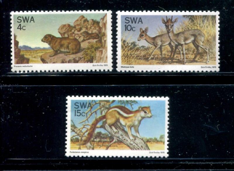 South Africa 391-393, MNH, Animals 1976. x22735