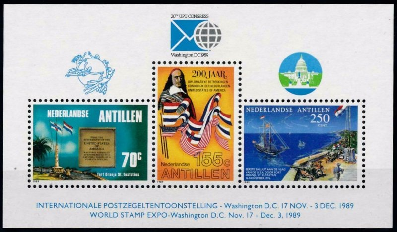 1989 Netherlands Antilles 671-73/B35 Ships with sails 7,00 €