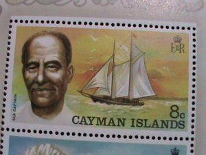 CAYMAN ISLANDS-1974- SHIP CAPTAIN OF THE SHIP MNH S/S VF WE SHIP TO WORLD WIDE