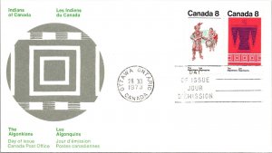 Canada 1973 FDC - Indians Of Canada - Ottawa, Ont - F78815