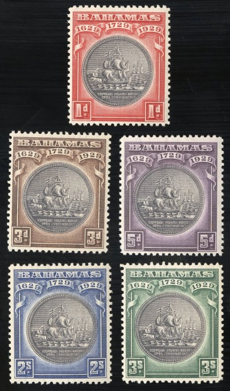 Bahamas Stamps # 85-9 MLH VF Scott Value $100.00