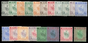 Malayan States - Negri Sembilan #21-35 (SG 21-39) Cat£160, 1935-41 1c-$5, co...