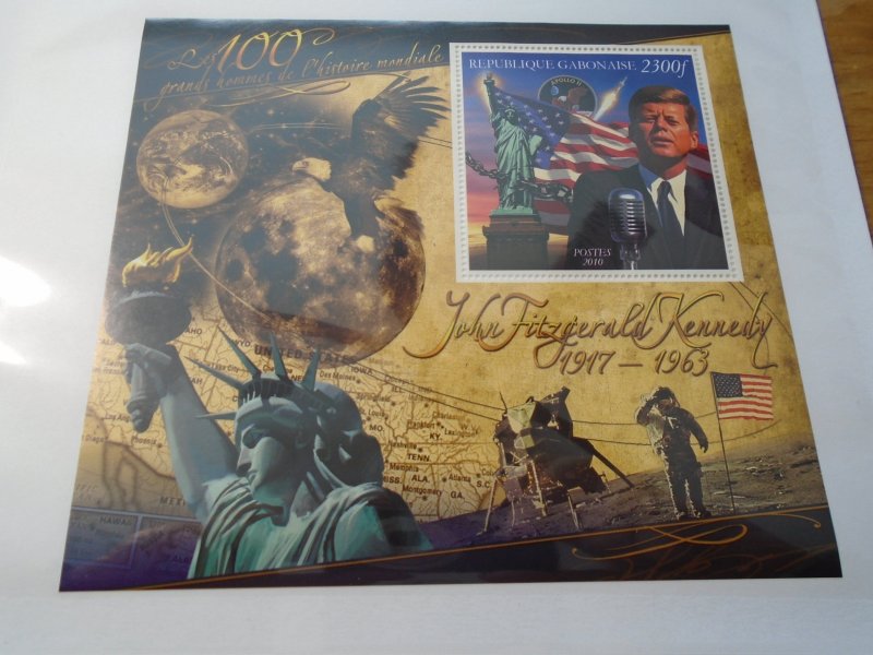 Gabon  MNH    Statue of Liberty / Space / John F Kennedy