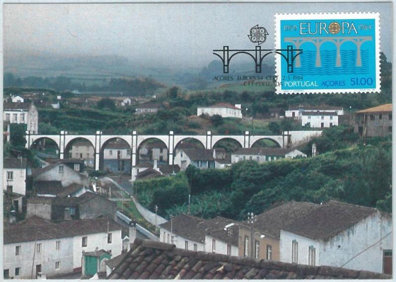 68875 - PORTUGAL Azores Açores  - Postal History - MAXIMUM CARD 1984  EUROPA