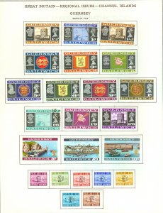 collection on pages EO: Great Britain Guernsey to 2000 CV $689