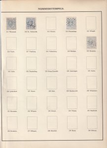 Netherlands a collection of numeral cancels on Willem III 5c