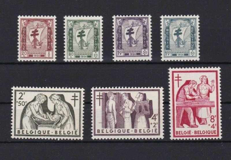 BELGIUM 1956 ANTI TB  STAMPS  SET MINT NEVER HINGED  CAT £45+ REF R 2814