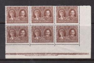 Newfoundland #147ii NH Mint Lathework Block Of Six