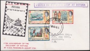 FIJI 1966 ROTUMA set FDC - Air Drop cover..................................B2926