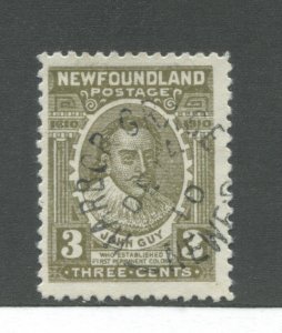 Newfoundland 1910 3 cents used