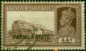 Patiala 1937 4a Brown SG88 Fine Used