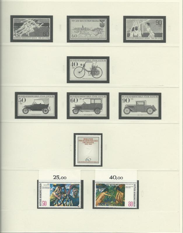 1961-1985 Berlin Unused Never Hinged Stamp Collection In Safe Album