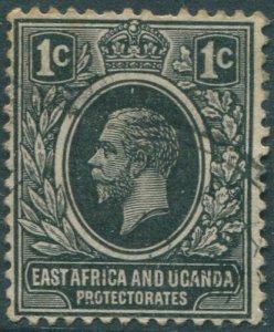 Kenya Uganda and Tanganyika 1912 SG44 1c black KGV #1 FU (amd)