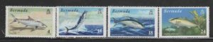 BERMUDA #292-295 1972 WORLD FISHING RECORDS MINT VF NH O.G