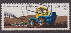 Germany DDR 1829 Farm Tractor with Plow 1977