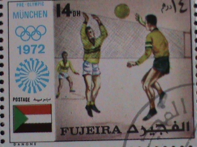 ​FUJEIRA STAMP-1972 OLYMPIC GAMES MUNICH'72 - CTO COMPLETE-LARGE SET SHEET VF