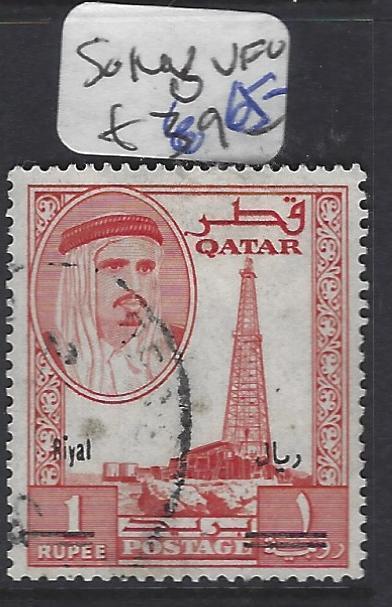 QATAR (P1501B)  REVALUED ON 1R/1R  SG 148   VFU