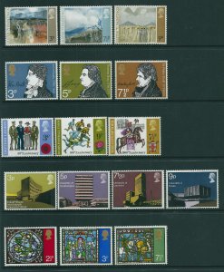 GB Decimal QEII 1971 Complete Commemorative Collection Superb M/N/H